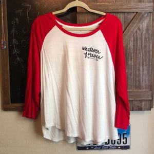 American Eagle baseball tee!